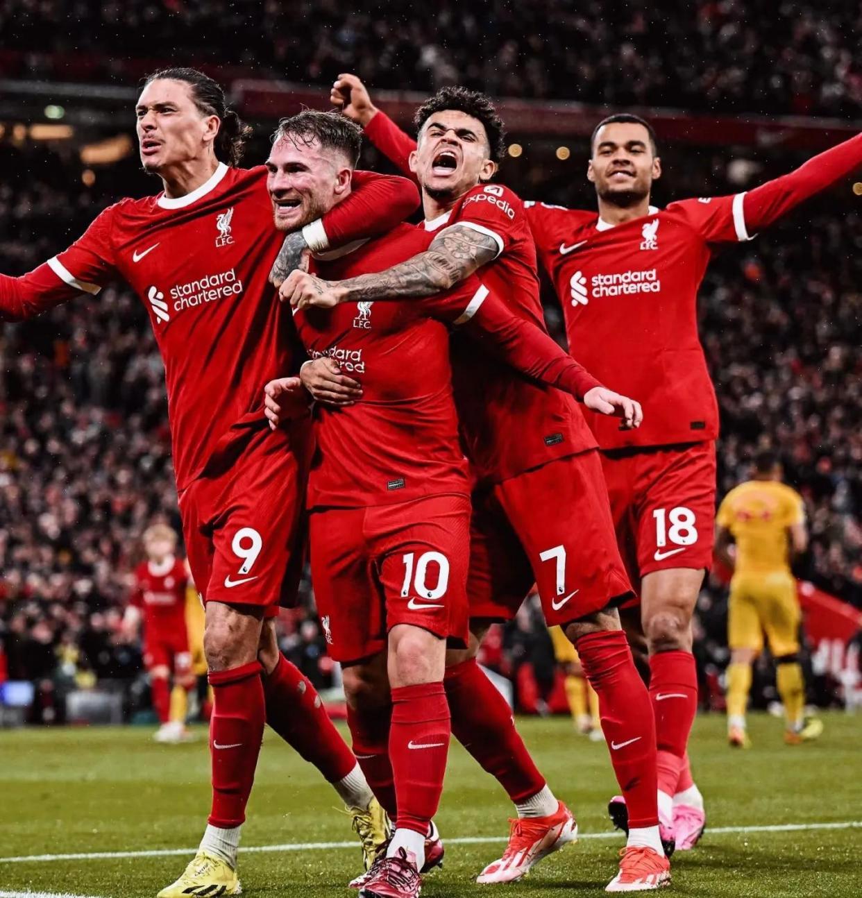 利物浦轻取卢顿，英超领跑依然坚如磐石